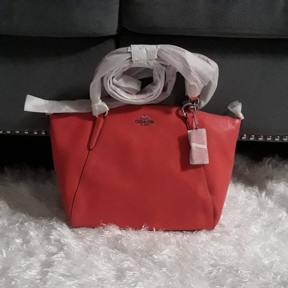 Coach Small Kelsey Satchel- Coral